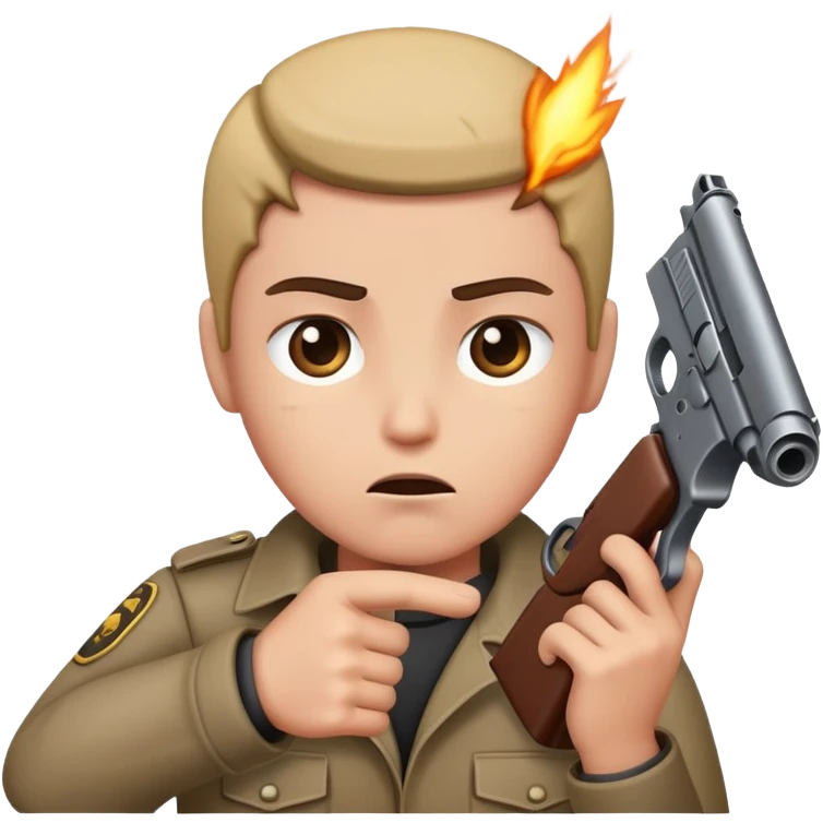 Gun to head emoji