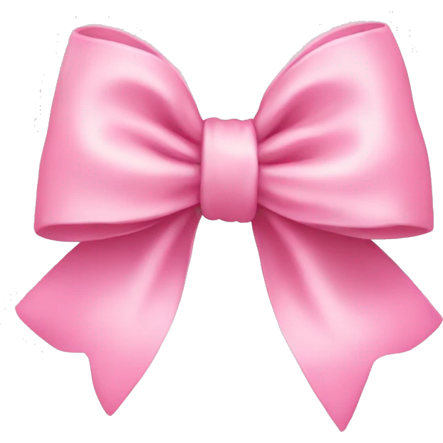 Baby pink bow emoji