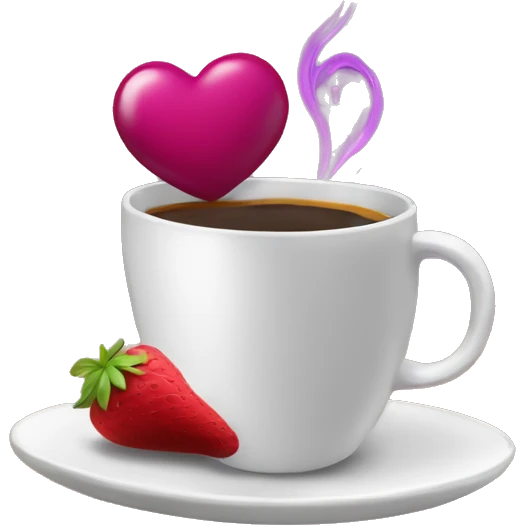 Corazón café  y un corazon morado abrazándose  emoji