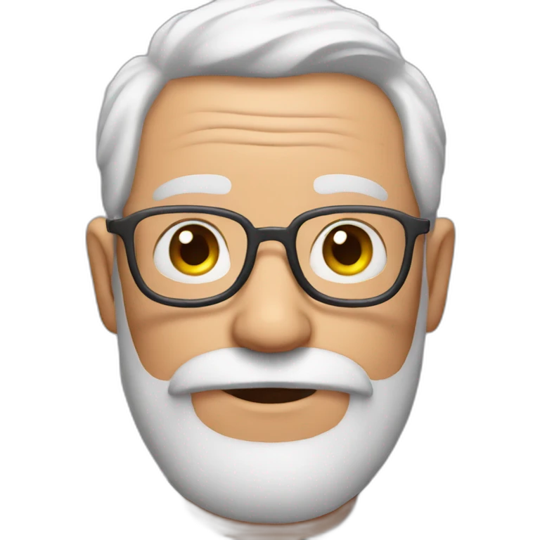 grandpa with pink hair and pink beard emoji