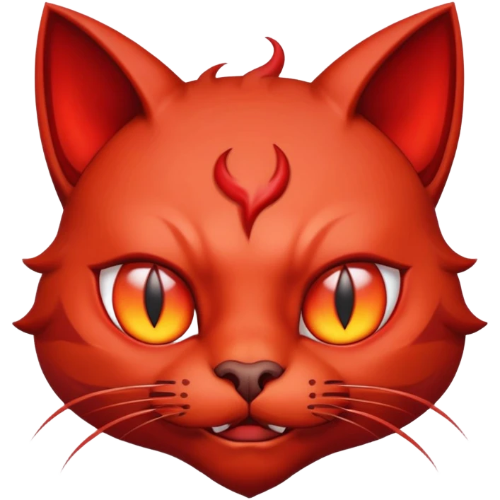 cat Devil red  emoji