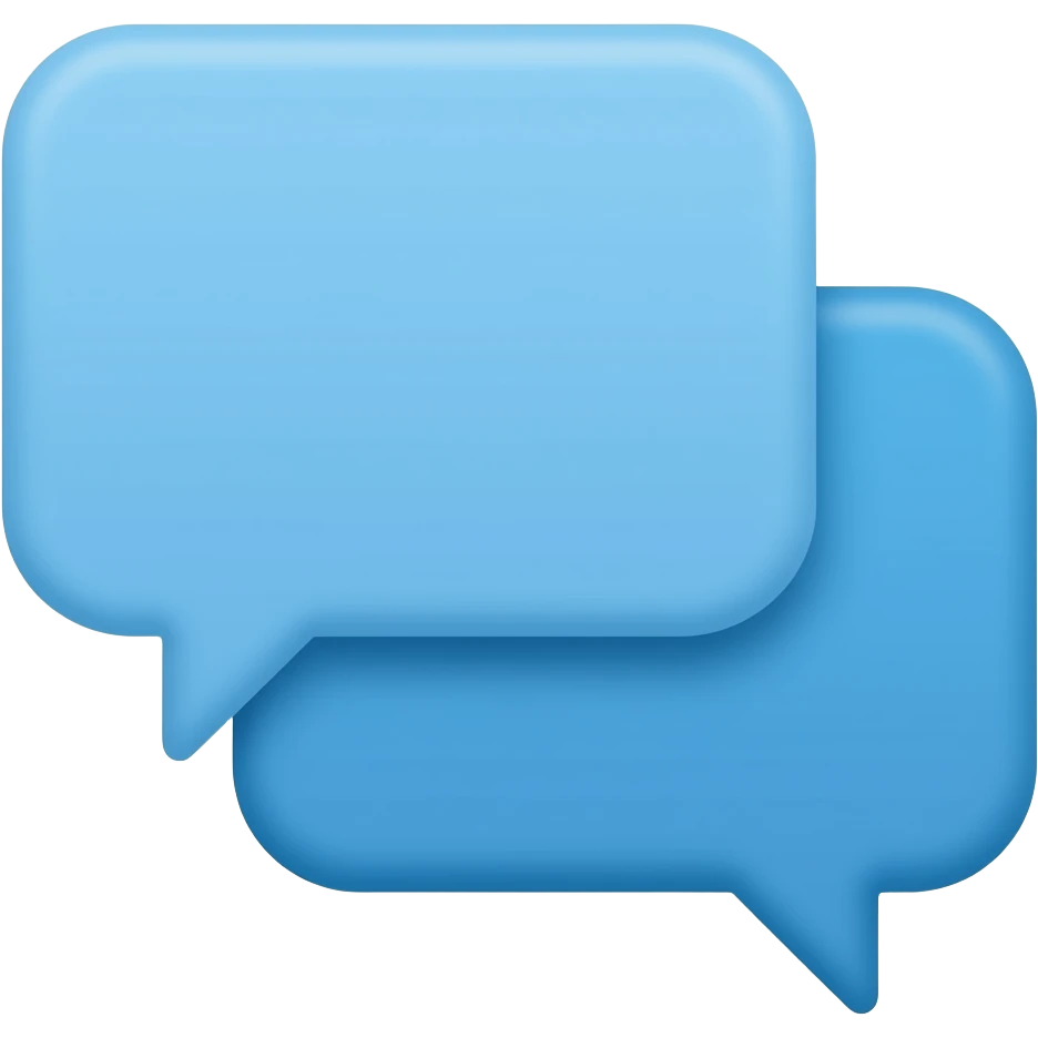 Kawaii Blue color two layer UI pop ups 2D render iPhone emoji png of a detailed Computer UI pop ups emoji