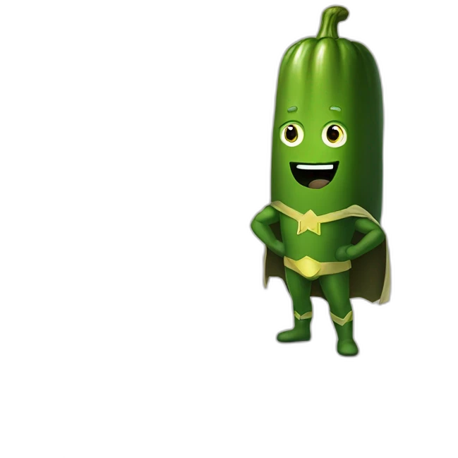 pickle superhero emoji