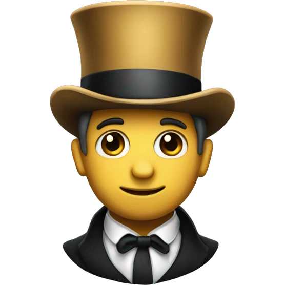 Tophat with a tophat emoji
