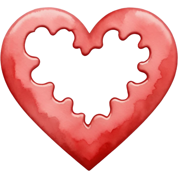 minimalist watercolor heart icon, monochromatic white washes, soft bleeding edges, on textured white paper, serene and emotional, perfect for app icon, transparent background, flat lay --style raw --stylize 150 emoji