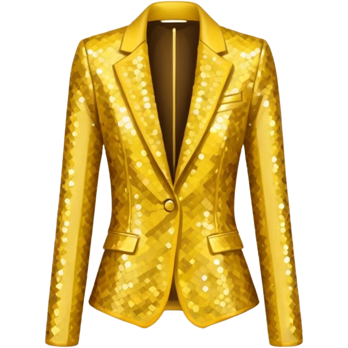 yellow sparkling jacket emoji