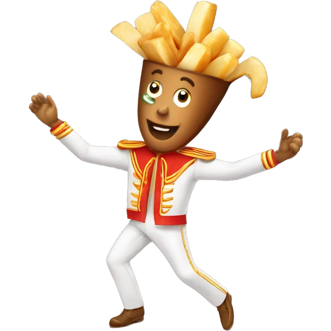 Poutine danse la salsa emoji