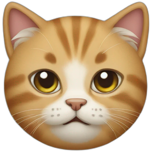 Cat puff emoji