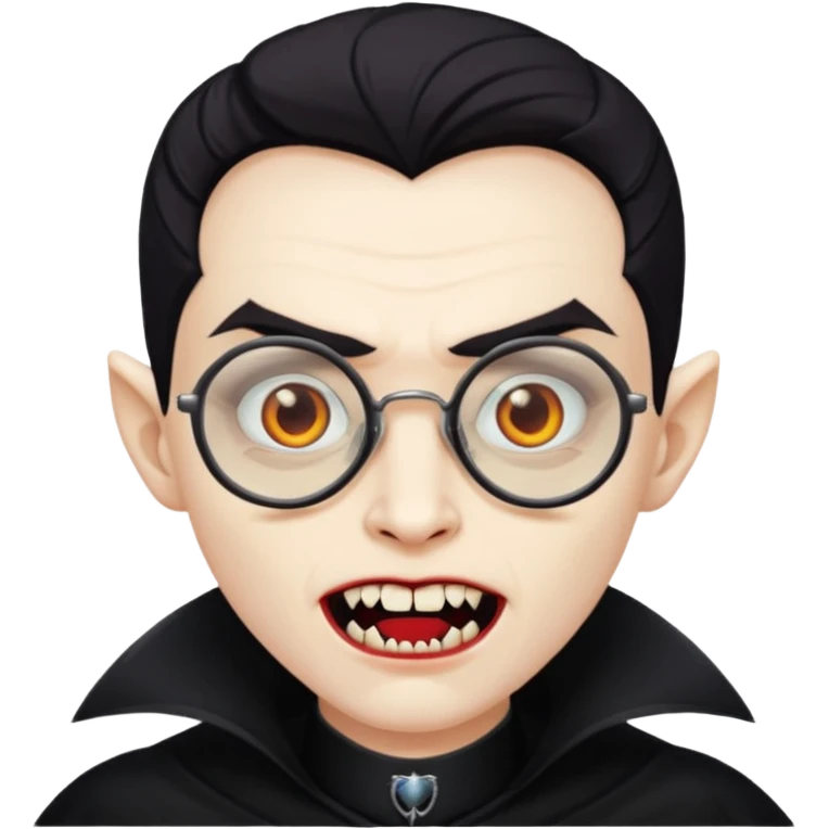 spectacled vampire emoji