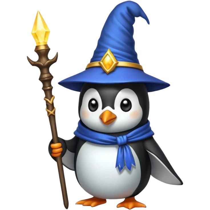 Penguin Wizard emoji