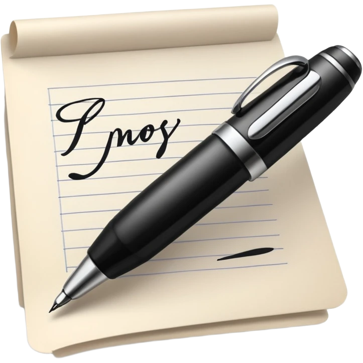 writing on paper emoji