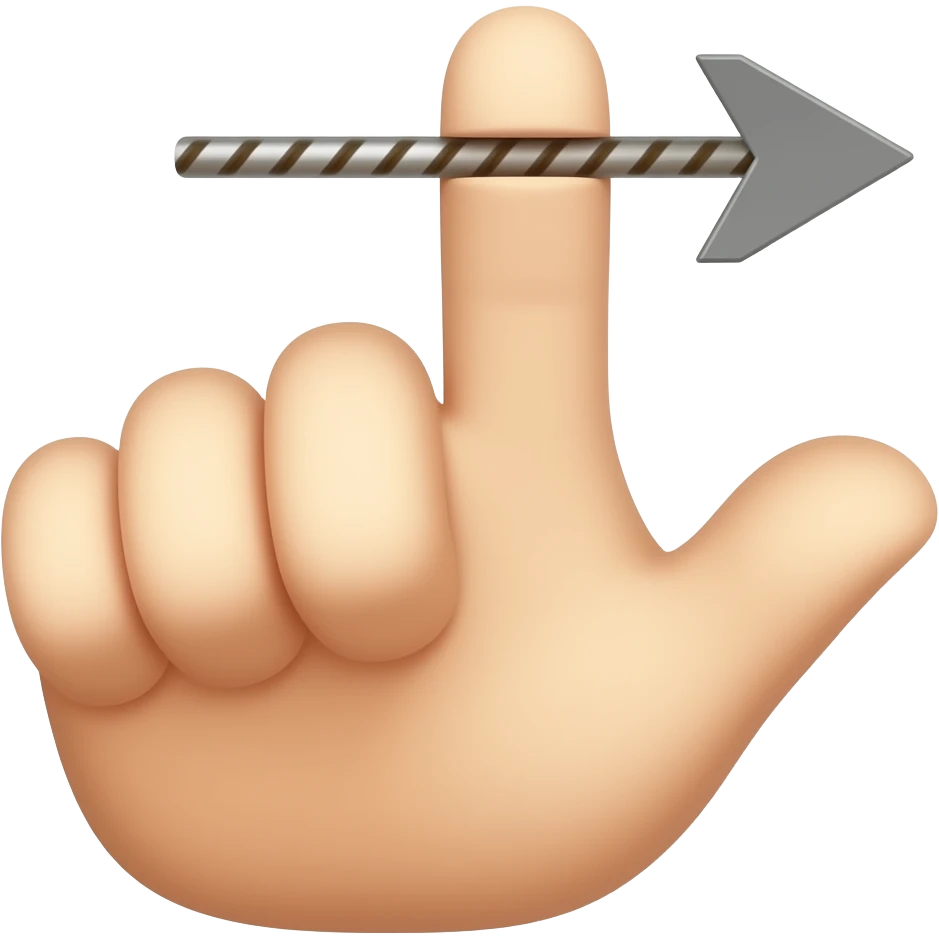 The emoji is describing the word GET but not saying the GET emoji