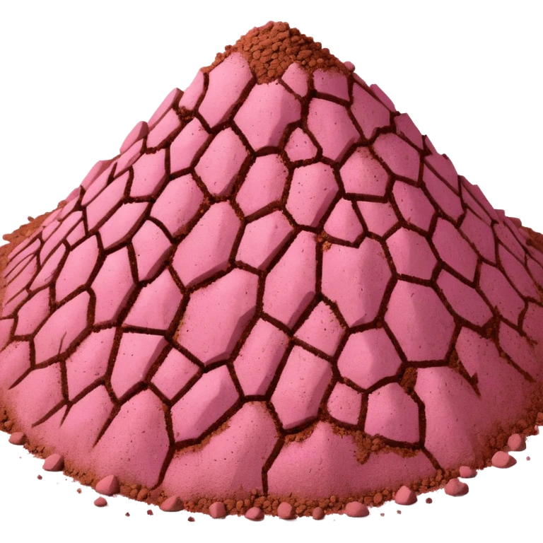 pink dirt emoji