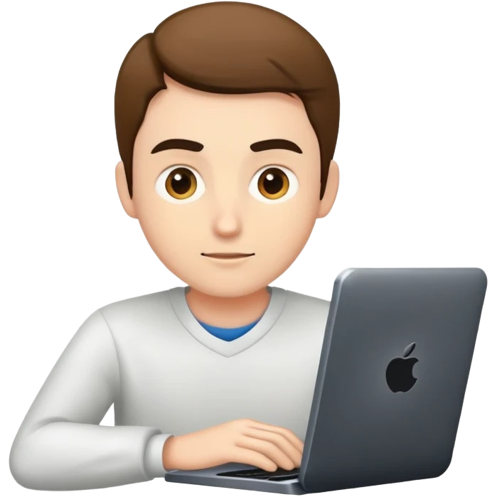 man coding emoji