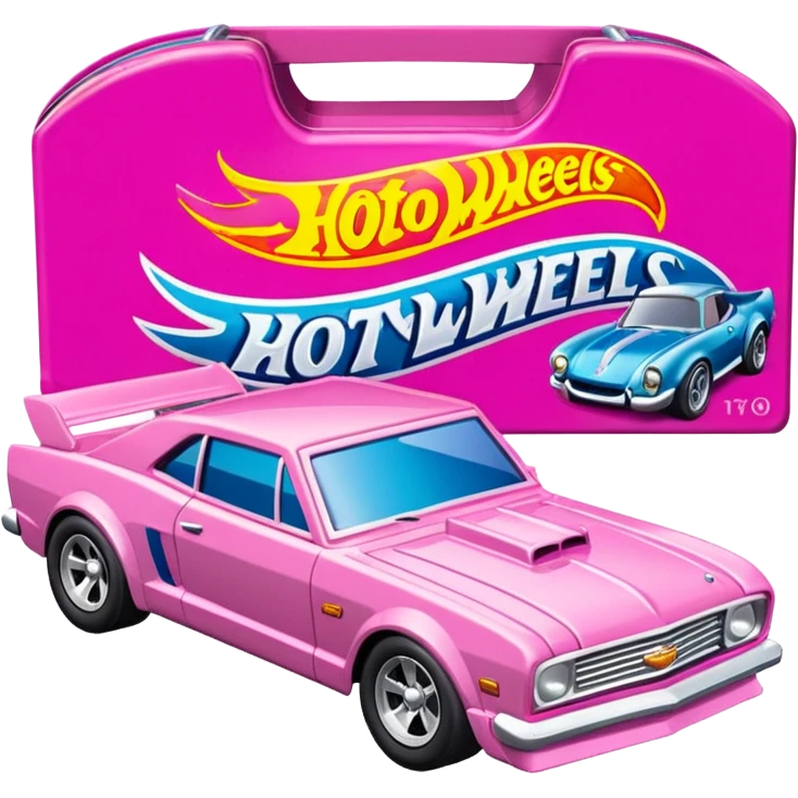 Машинка HotWheels розового цвета в классической упаковке HotWheels. emoji