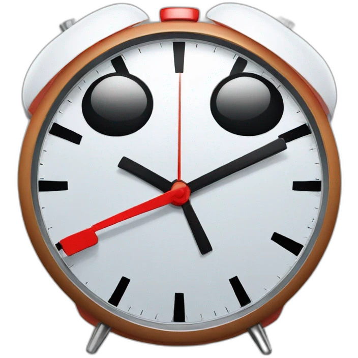 Funny spiderman alarm clock emoji