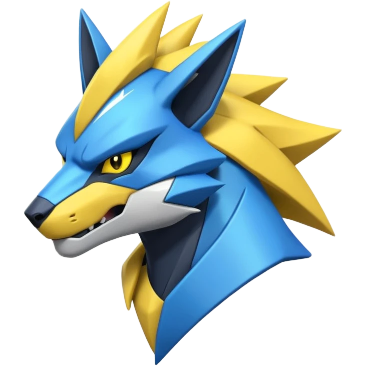 Futuristic Modern Zeraora-Zekrom-Zoroark-fusion emoji