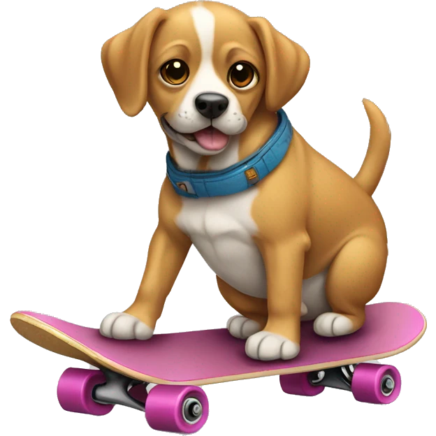 Perro en skate emoji