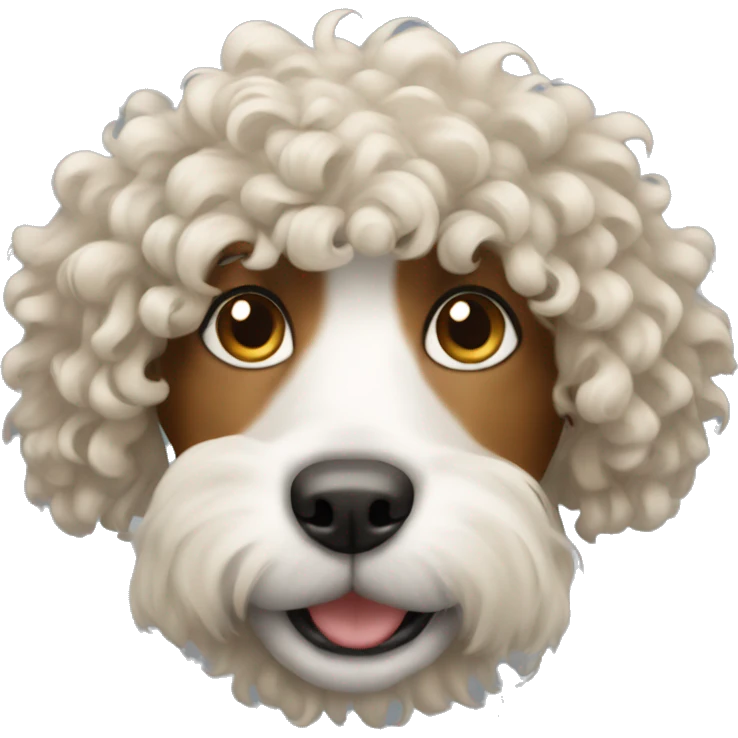 dog with curly hair emoji