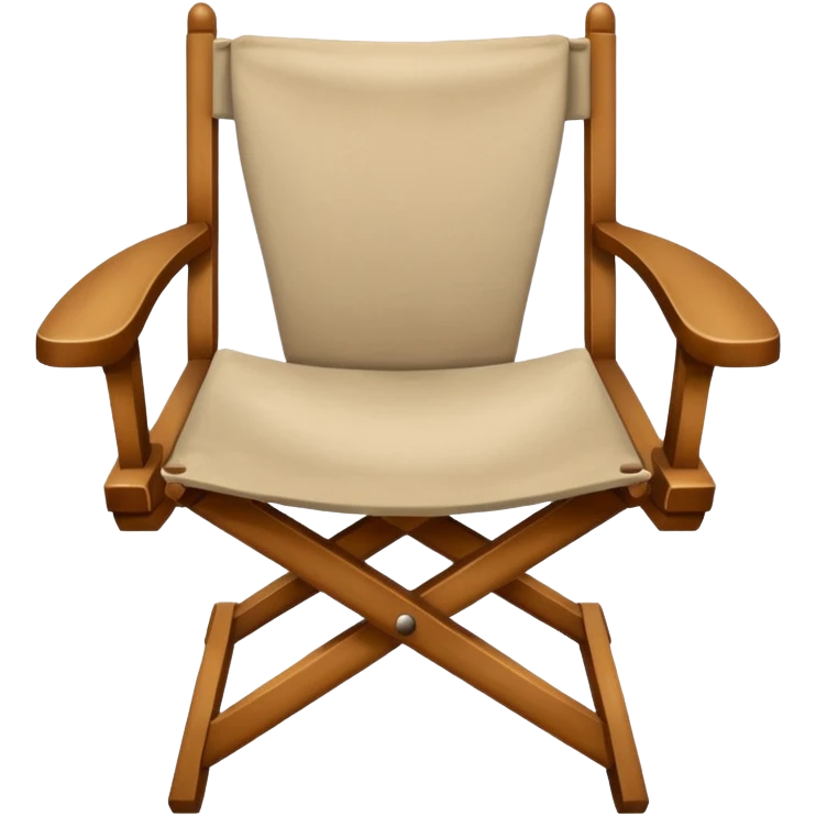 Actor’s chair front view emoji