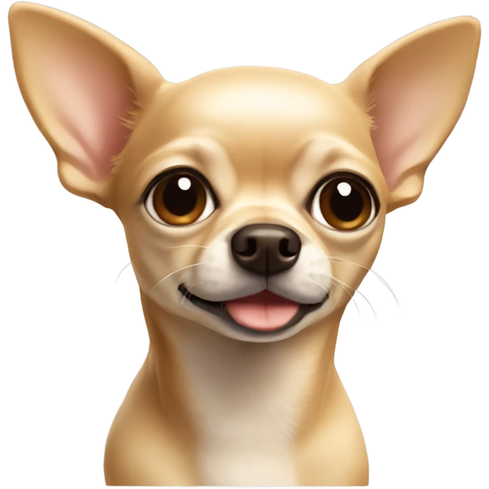 A beige Chihuahua head  emoji