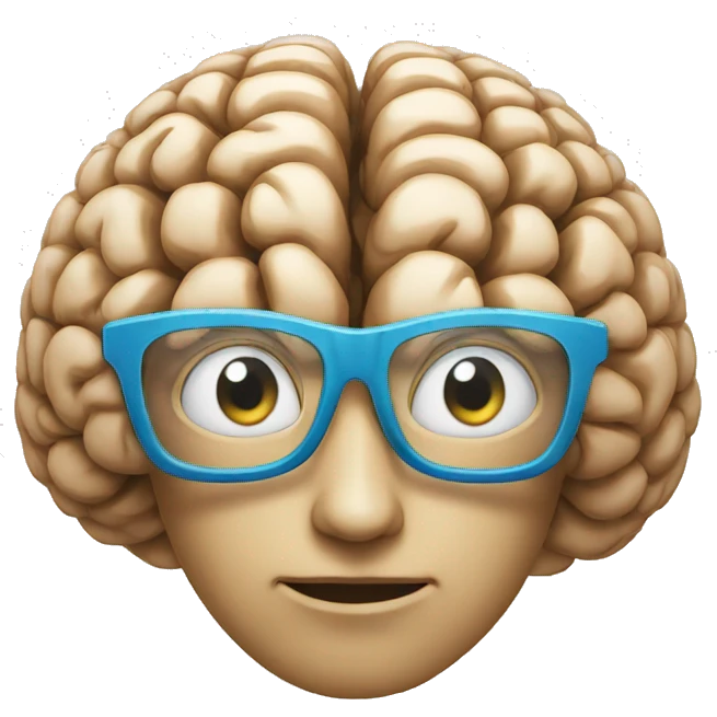 genius brain emoji