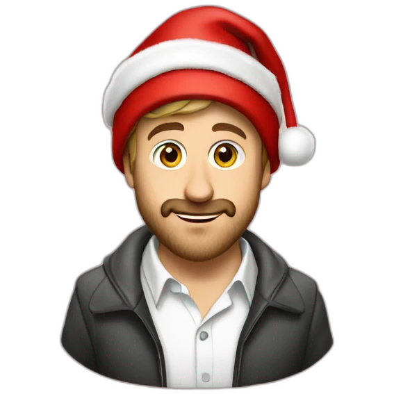ryan gosling in santas hat emoji
