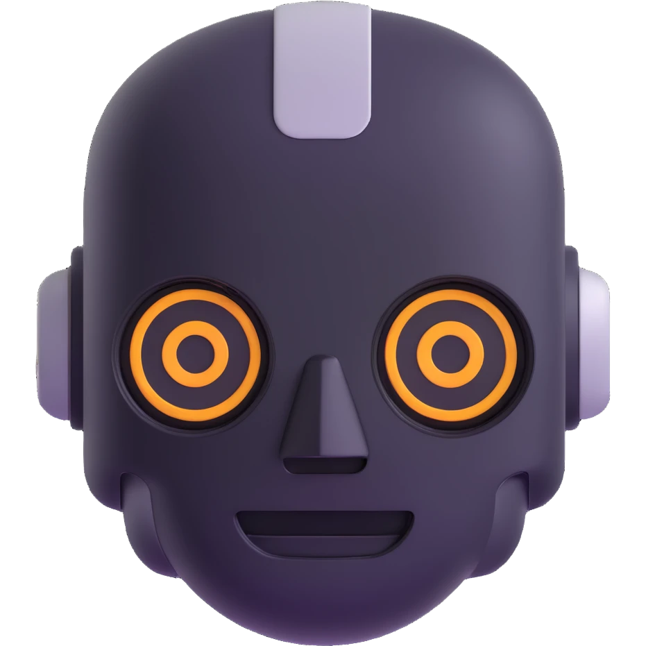 robot face emoji