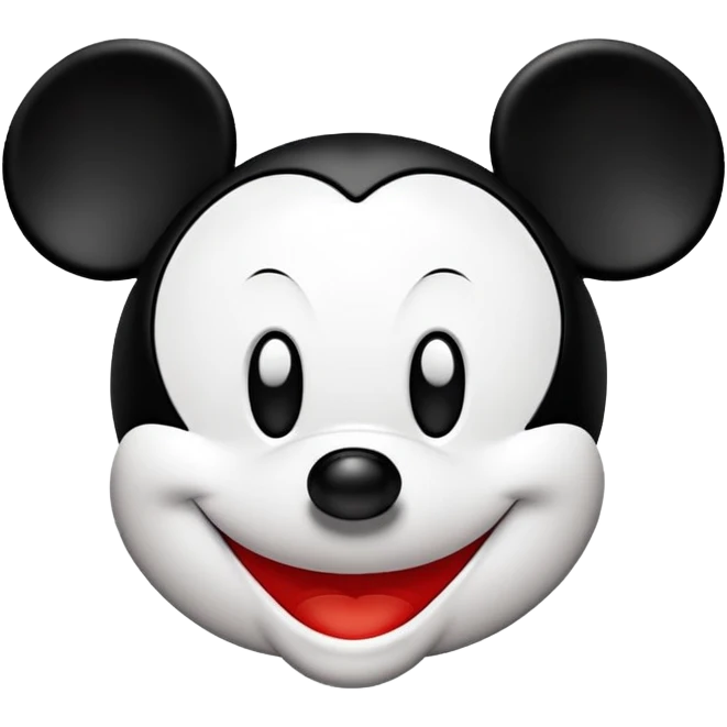 Mickey Mouse Face (From Disney) emoji