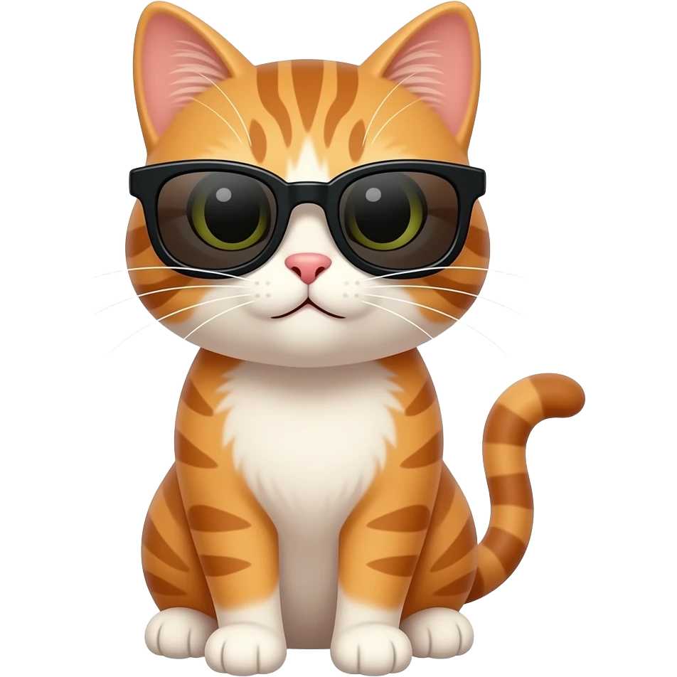 Cat wearing sunglasses emoji