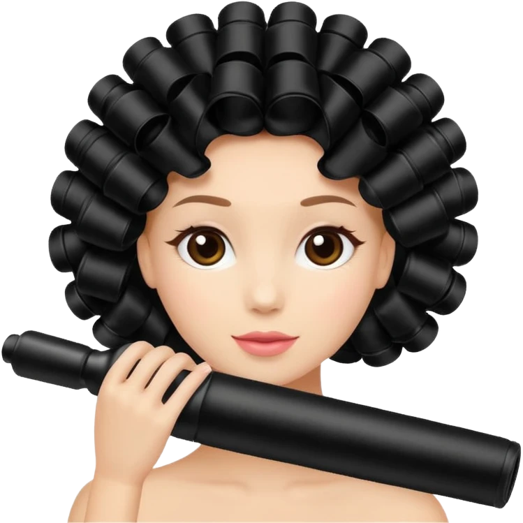 heatless hair curlers  emoji