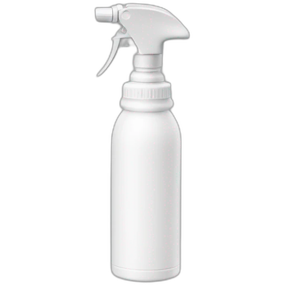 white aluminum bottle spray nozzle emoji