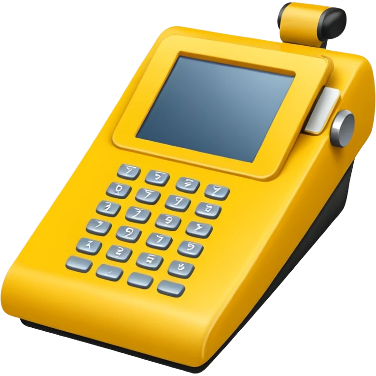 yellow pos terminal emoji