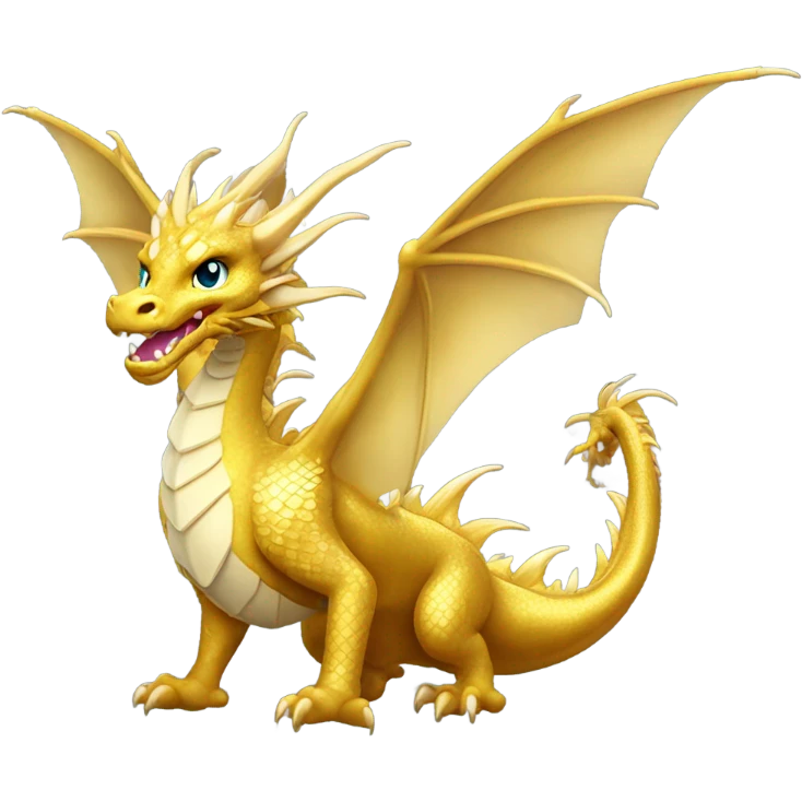 Gold dragon emoji