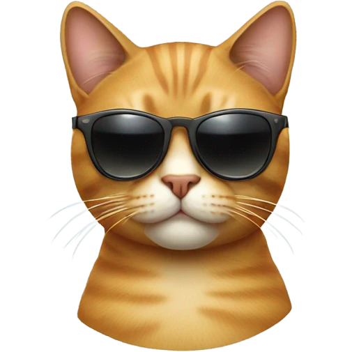 Cat with sunglasses emoji