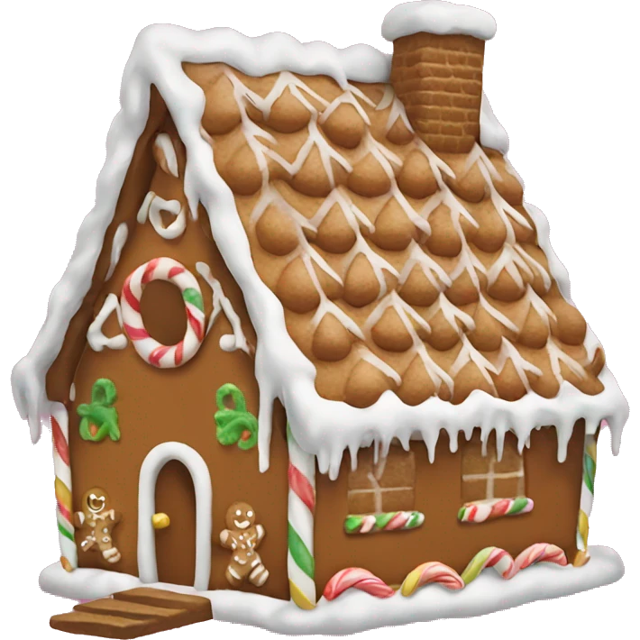 gingerbread house emoji