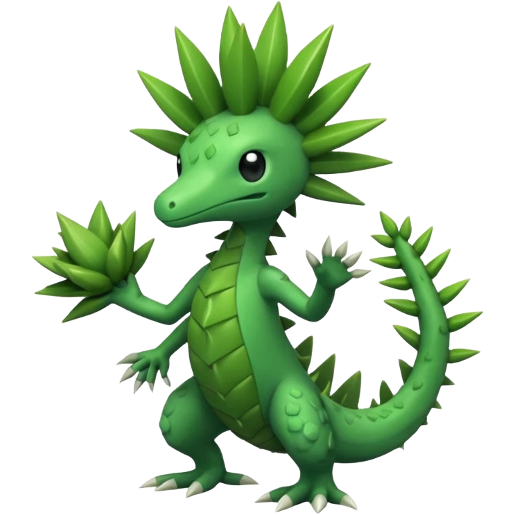 Shiftry-Cacturne-Grovyle-Fraxure-fusion emoji