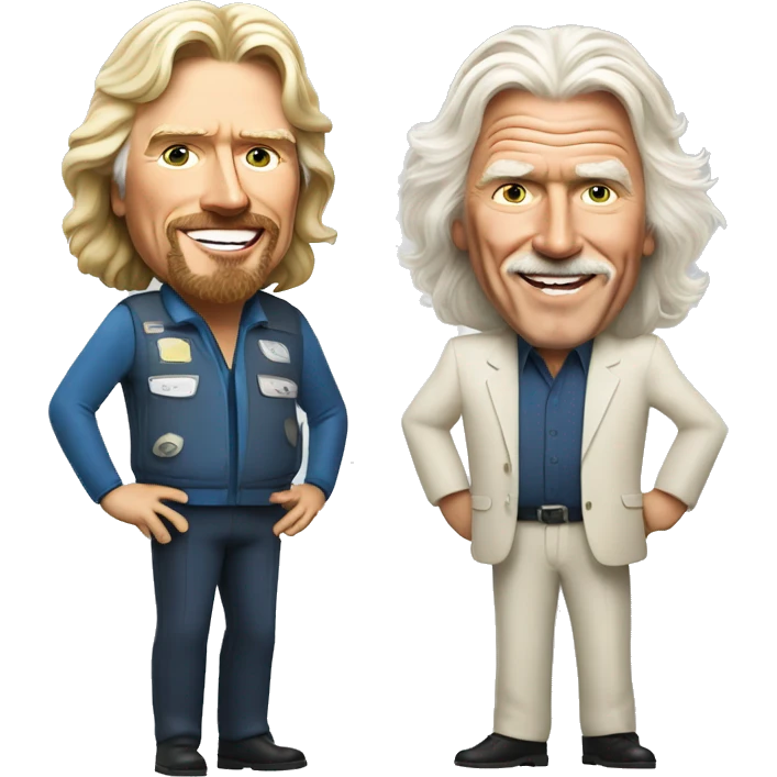 Richard Branson and Billy Connolly  emoji