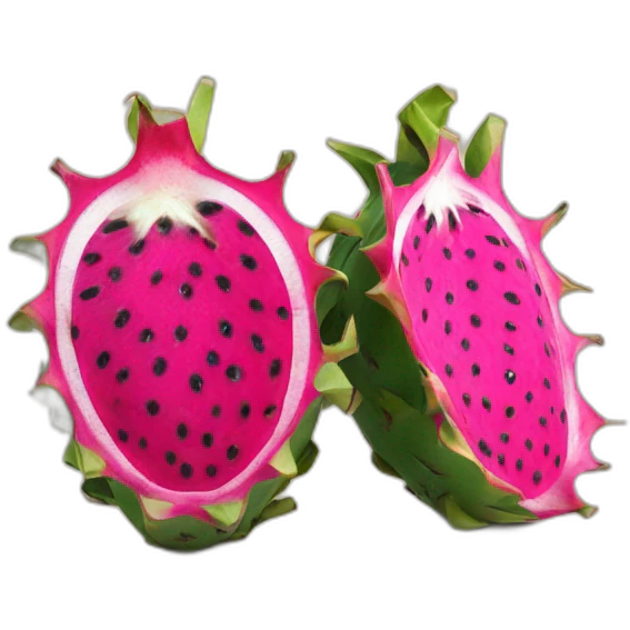 dragonfruit cut in half emoji