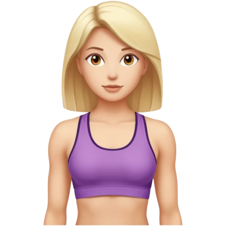 woman with a toned athletic body emoji