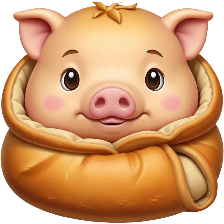 Pig in a blanket  emoji