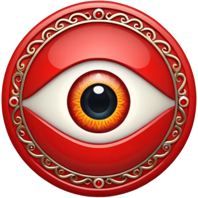 evil eye symbol red emoji