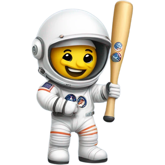 Baseball astronaut emoji