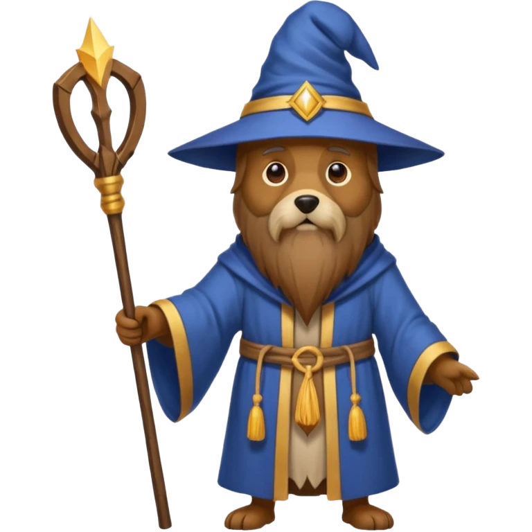 Dog wizard emoji