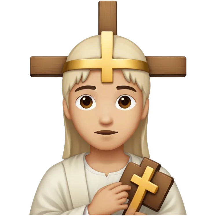 person with cross emoji