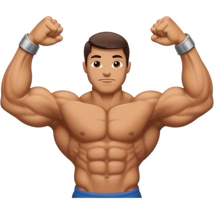 Braço Bíceps Flexionado direito e esquerdo emoji