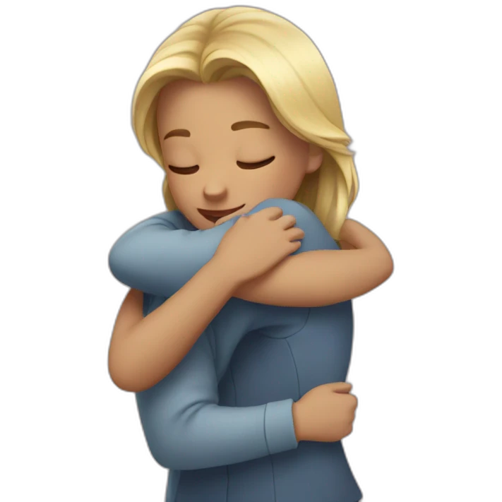 Girls hug emoji