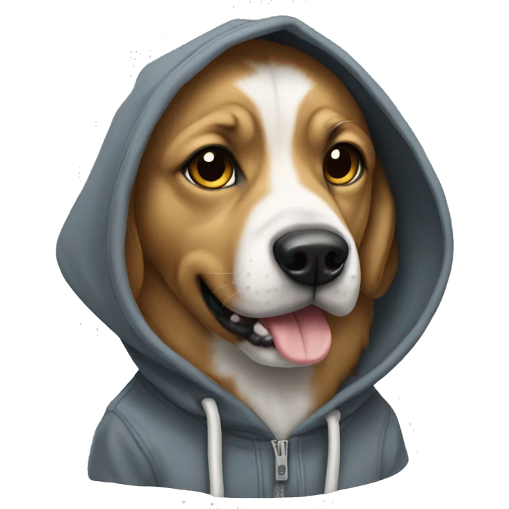dog with hoodie emoji