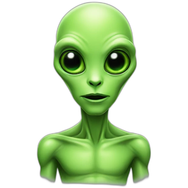 green alien emoji