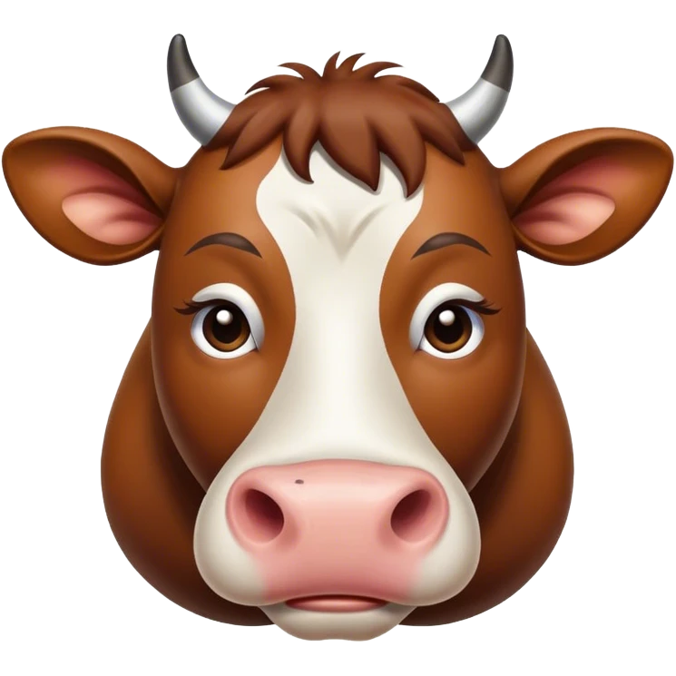 Sad cow emoji